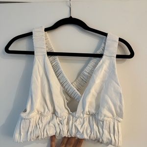 White Abercrombie bra top